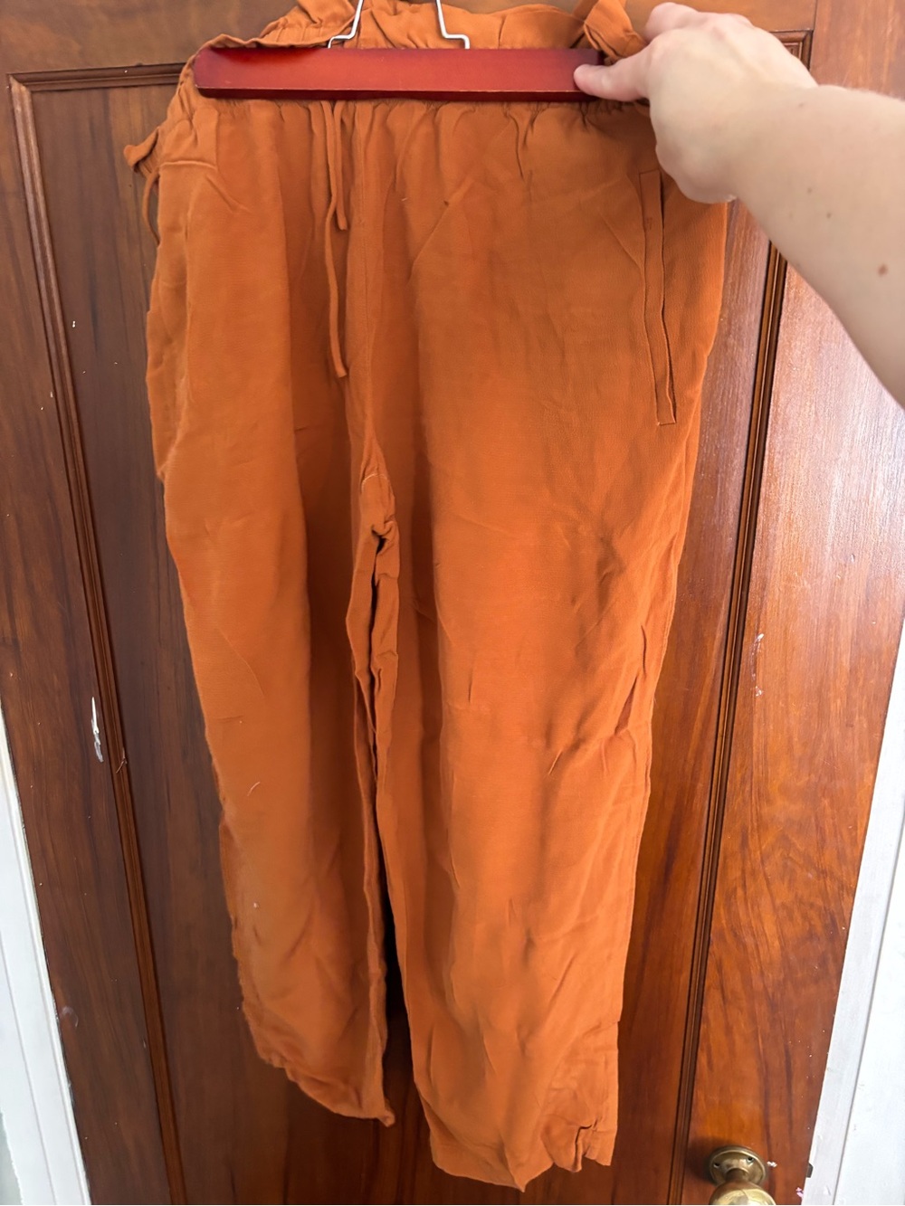 Eileen Fisher Women's Drawstring Joggers in Rust